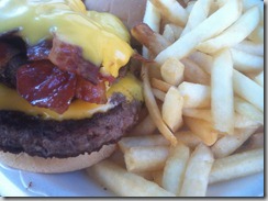 Bacon Double Cheese Burger from Mustang Sally's