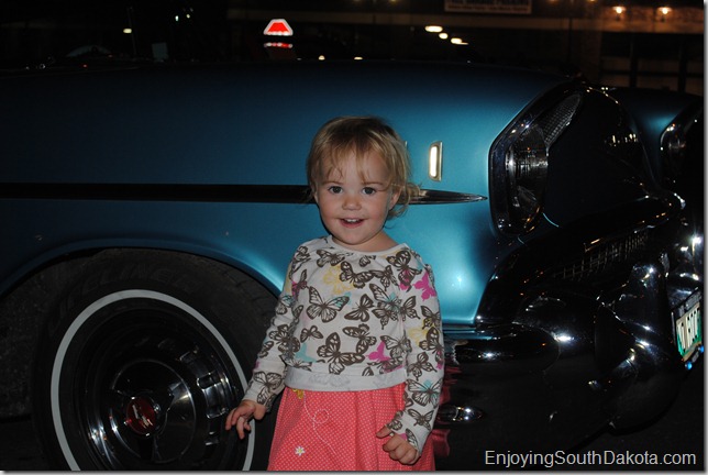 photo of car and child at Deadwood SD kool Deadwood Nites